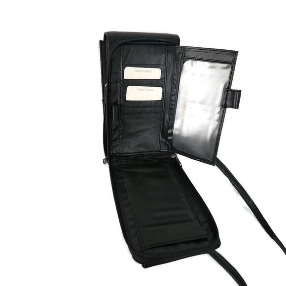 Kolta Women's Black Multi Compartment Mini Crossbody Bag - Picture 8 of 9